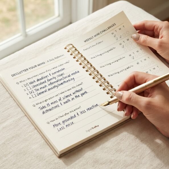 Calming Your Mind Journal: Anxiety Relief & Mental Wellness Workbook - Image 2