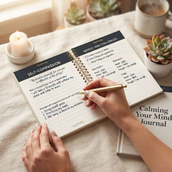 Calming Your Mind Journal: Anxiety Relief & Mental Wellness Workbook - Image 4
