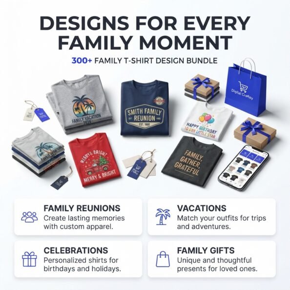 300+ Family-Themed T-Shirt Design Collection - Image 2