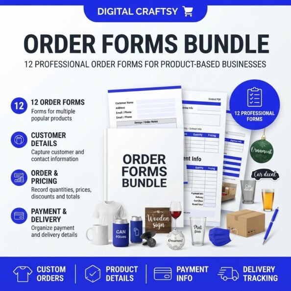 Order Forms Bundle for Small Businesses