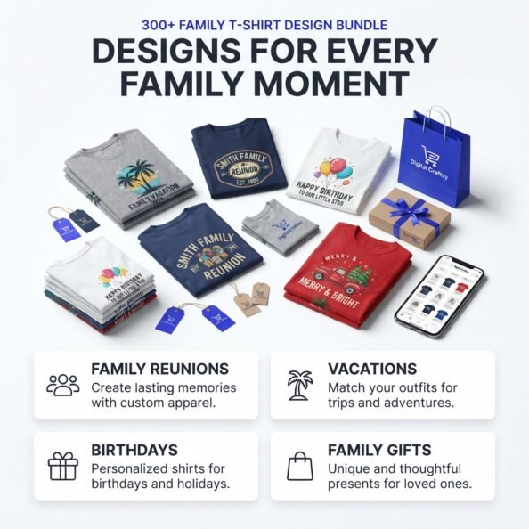 Family-Themed T-Shirt Design Collection - Image 2