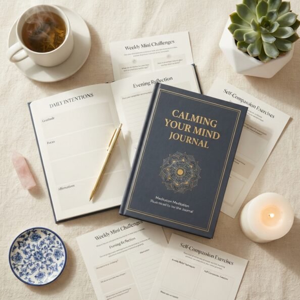Calming Your Mind Journal: Anxiety Relief & Mental Wellness Workbook - Image 3