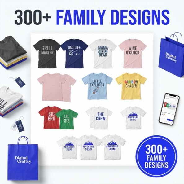 Family-Themed T-Shirt Design Collection - Image 4